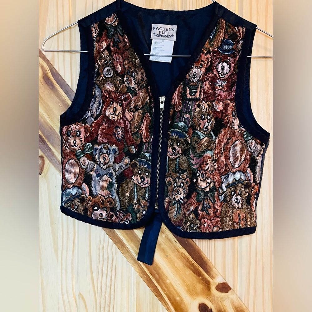 Rachel’s Kids Tapestry Vest Navy 6X